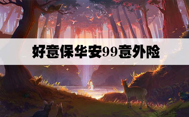 好意保华安99意外险什么人可以买?有哪些优点?