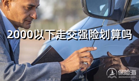 2000以下走交强险划算吗?2024交强险+车船税价格?