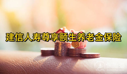 建信人寿尊享颐生养老金保险怎么样?有什么特色?